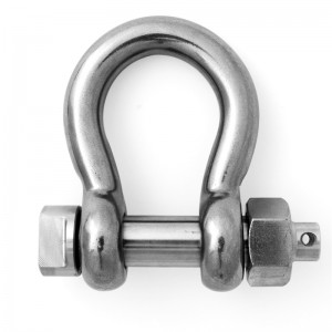 SS 304 Acero Inoxidable D Shackle 4MM Arco Shackle